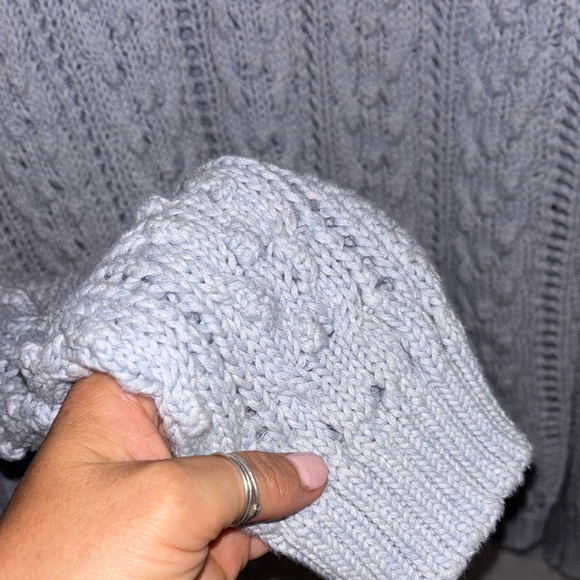 Wrap London Light blue Cable Knit Sweater - Picture 5 of 5